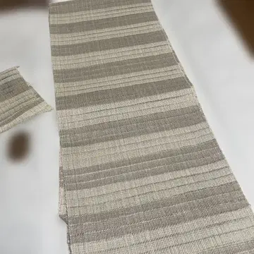 나고야 오비 여름 오비 가로 단 얇은 비단 순수 실크