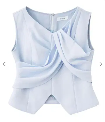 [택 포함 새상품] Aimeine 프론트 크로스 턱 디자인 상의 색스