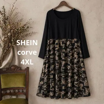 67 새상품급 빅 사이즈 SHEIN corve 도킹 원피스