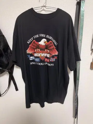 초레어 90s 빈티지 밴드 티셔츠 Bonfire 본파이어 아메카지