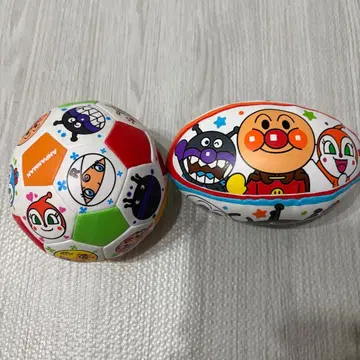 호빵맨 축구공과 럭비공 세트