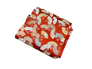 부채 무늬 기모노 오비 일본 의류 오비