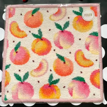 페이러 타월 손수건 [ 미개봉 새상품 ] 러브러리 피치 도트