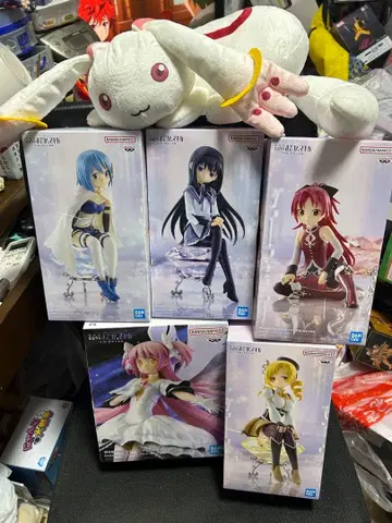 마도카 마기카 피규어 & 봉제 인형 세트 미사용
