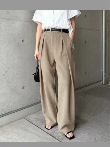 andme 트윈 딥 턱 코쿤 팬츠