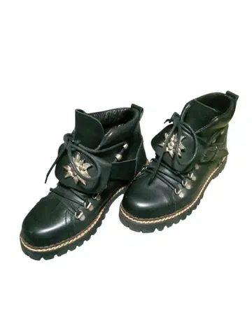 GEIER WALLY 천연 가죽 엔지니어 부츠 장식 포함 호주산