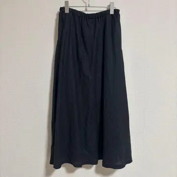 Natural by Studio clip 블랙 스커트 린넨 안감 부착