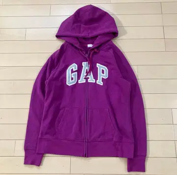 GAP 퍼플 집업 후드티