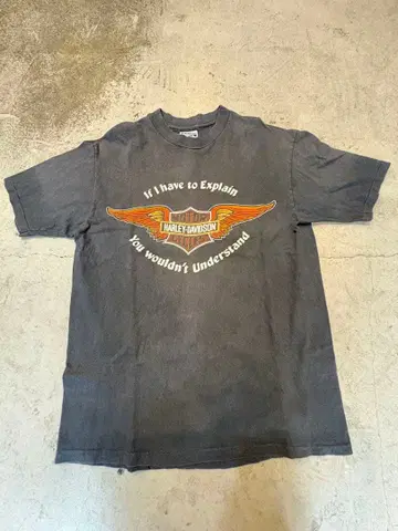 80s USA제 wing emblem Harley-Davidson 셔츠