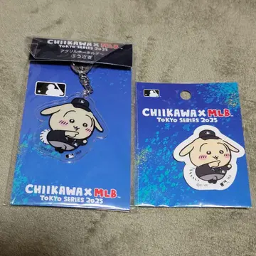 치이카와 x MLB 아크릴 키링 토끼
