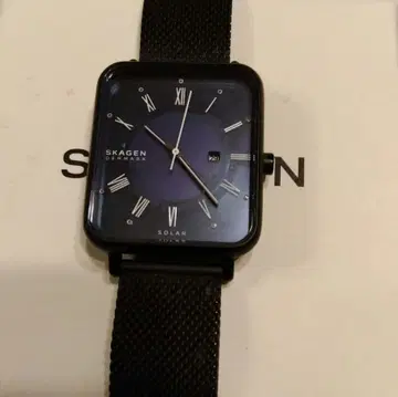 스카겐 (SKAGEN) RYLE 솔라 시계 메쉬 밴딩 블랙