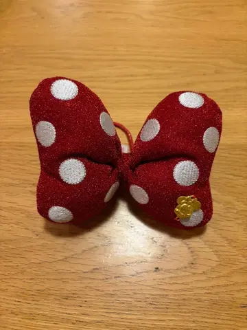 디즈니 미니 리본 머리끈 헤어핀