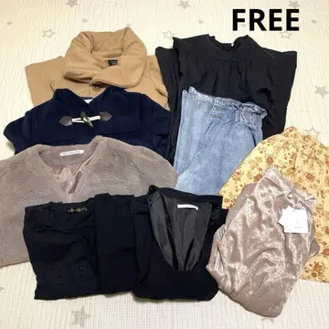 여성 의류 묶음 판매 올 패턴 FREE 사이즈 10벌 올 시즌