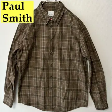 Paul Smith 폴스미스 긴팔 셔츠 체크 브라운 M