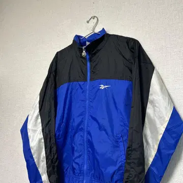초레어 90s reebok 빅 로고 나일론 자켓 블루종 구제 의류