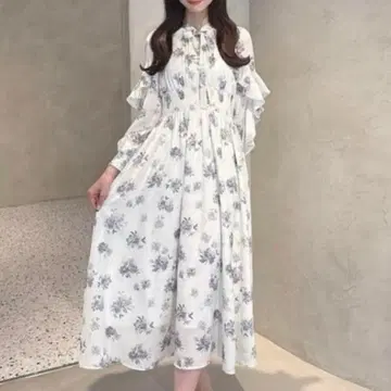 An MILLE 안미르 프릴 슬리브 플라워 원피스 여신 원피스