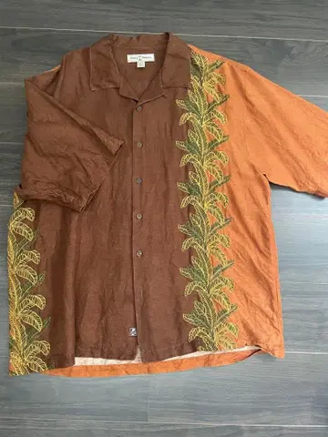 Tommy Bahama 타미바하마 반팔 셔츠 린넨 실크