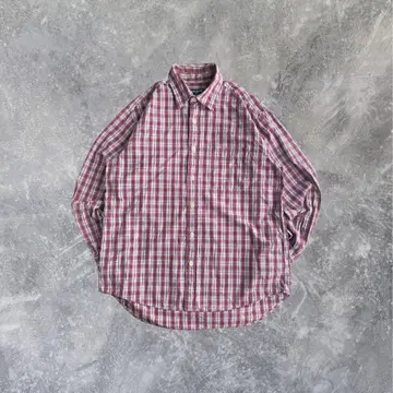UNIQLO 체크 코튼 긴팔 셔츠 시티 보이 아메카지 스트릿