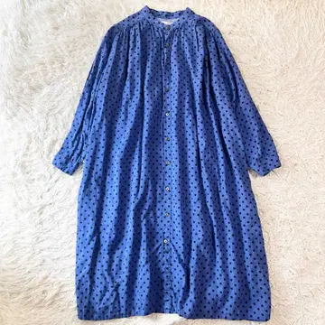 NATURAL LAUNDRY 내추럴 랜드리 도트 셔츠 원피스