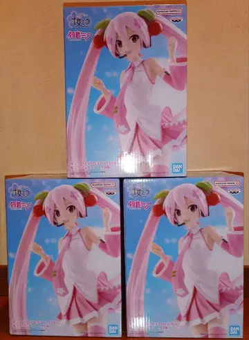 116_하츠네 미쿠 벚꽃 미쿠 피규어 3체 세트