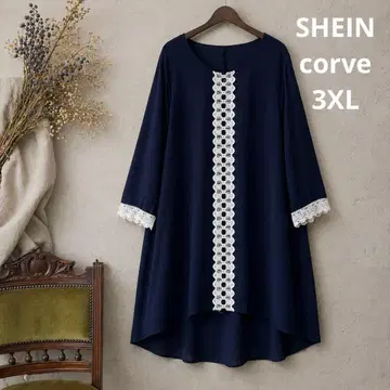 11 새상품급 빅 사이즈 SHEIN corve 레이스 원피스