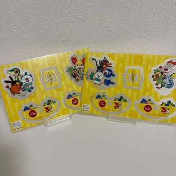 가스 포켓몬 30주년 흔들흔들 아크릴 스탠드 2종 세트