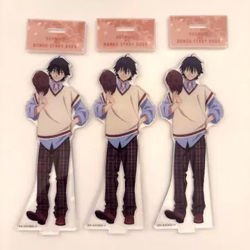 문호 스트레이독스 스시로 콜라보 아크릴 스탠드 에도카와 란포 3개 세트