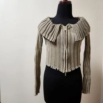 미사용 새상품 ZARA 리브 긴팔 그레이 계열 스웨터