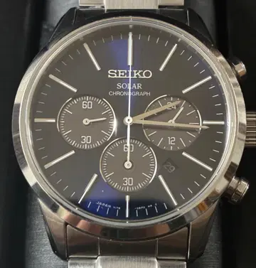 세이코 SEIKO 크로노그래프 손목시계 솔라 남성용
