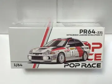 팝 레이스 1/64 미쓰비시 랜서 에볼루션 IV 사파리 랠리 케냐