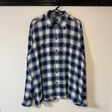 Schott 샷 OMBRE CHECK FLANNEL LS SHIRT