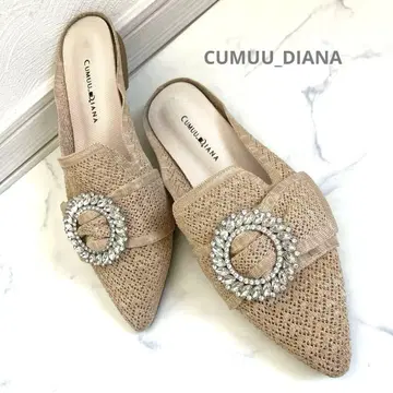 25SS CUMUU_DIANA 비쥬 니트 뮬 베이지 L
