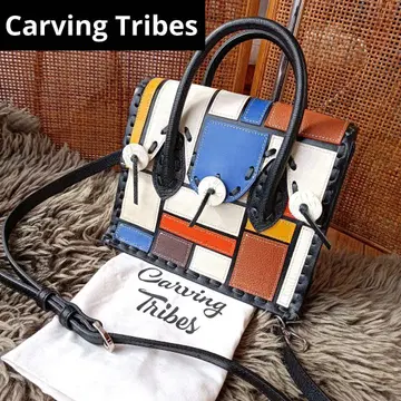 Carving Tribes 미니 컬러 블록 마에스트라 숄더백