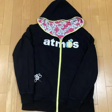 ATMOS 아토모스 콜라보 헬로키티 리버서블 후드티 고품질 XL