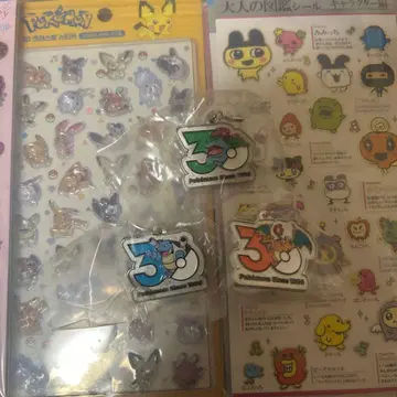 포켓몬 30주년 메탈 참 마스코트 3종 세트