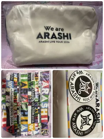 ARASHI 2026 아라시 쇼핑백 투어백 파우치 코스터