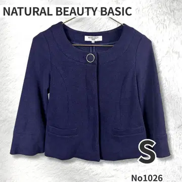 NATURAL BEAUTY BASIC 노카라 자켓 7부 소매 S