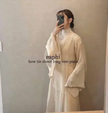 eaphi 보타이 쉬어 롱 원피스