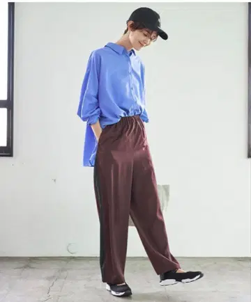 LEPSIM / 사라키레 판초 LS 셔츠 블루 (택 포함 새상품)