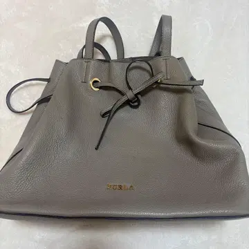 FURLA 그레이 가죽 토트백