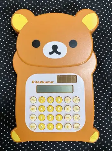 리락쿠마 Rilakkuma 솔라 계산기 산엑스