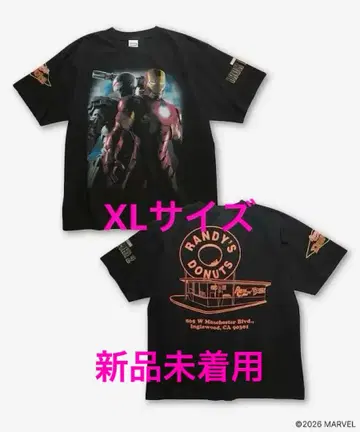 새상품 IRON MAN2/Randy's Donuts Tee BK1 XL