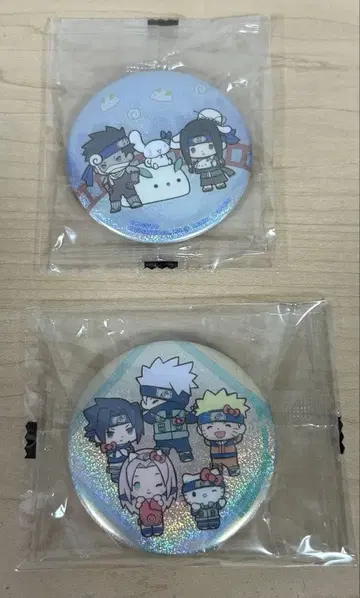 NARUTO-나루토- x 산리오 캐릭터즈 캔뱃지 세트.
