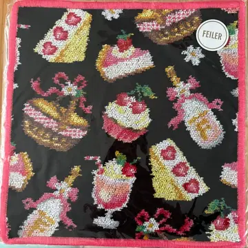 FEILER 디저트 패턴 손수건 약 45cm