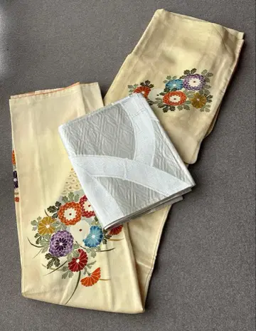 순수 실크 호몬기 오비