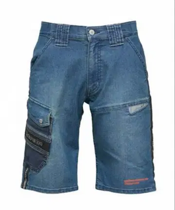 디노베이션 쿨 데님 로고 라인 하프 팬츠 S M