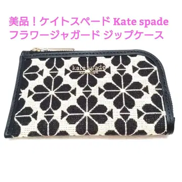 케이트 스페이드 kate spade 플라워 자카드 지퍼 카드 케이스
