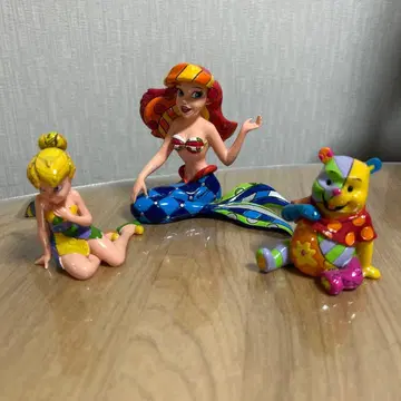 BRITTO 아리엘 팅커벨 푸우 피규어 세트