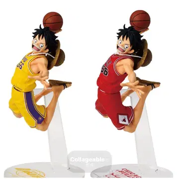 ONE PIECE x NBA 루피 농구 피규어 2개 세트 새상품