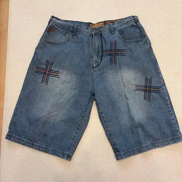 00s akademiks 데님 배기 쇼츠